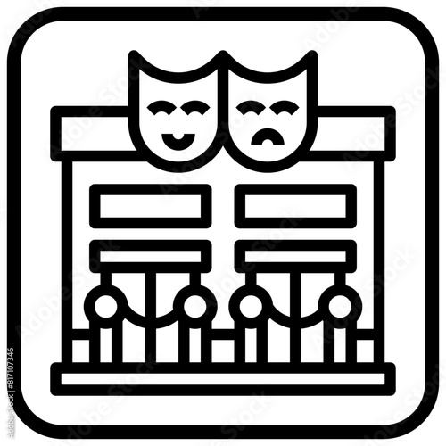 THEATER,urban,entertainment,town,building.svg
