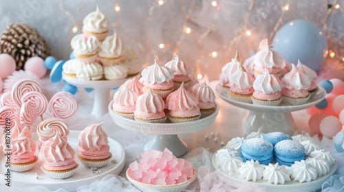 Cupcake display at a bakery  perfect for culinary articles and dessert marketing.