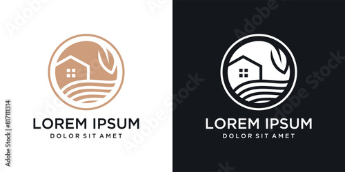 illustration Abstract agriculture logo template icon design
