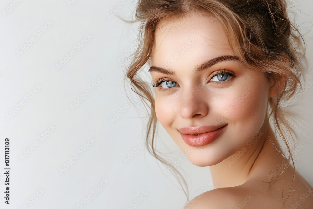 A portrait of a beautiful woman