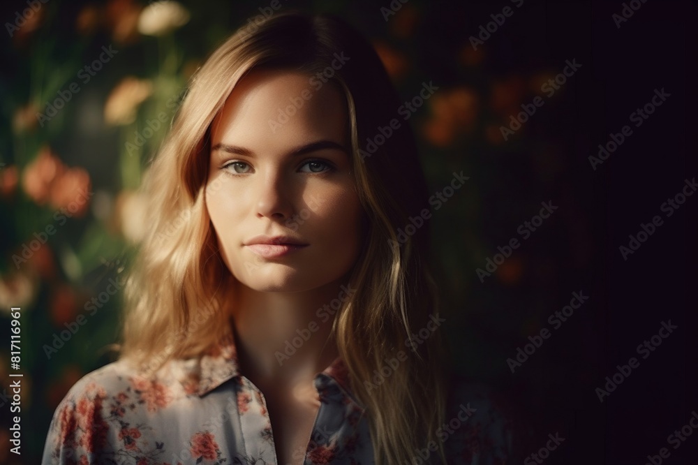 Portrait of a beautiful young woman Portrait of a beautiful young woman. Fine film grain texture Portrait of a beautiful young woman Portrait of a beautiful young woman. Fine film grain texture