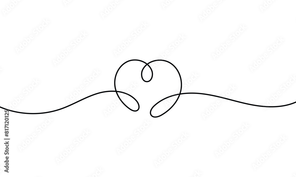 Heart border line art. Heart border line art.