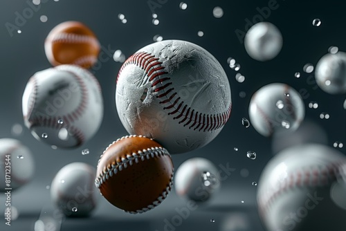 Wallpaper Mural Transforming Sports Balls 3D Illustration Expressing Versatility in Sports Torontodigital.ca