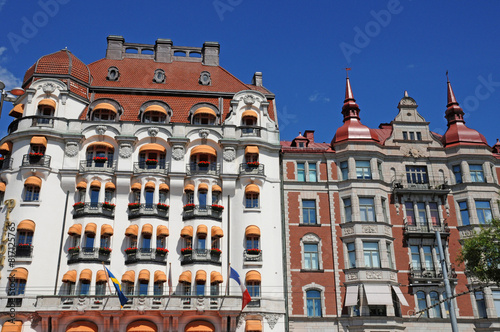 Sweden, old luxurious building in the center of Stockholm