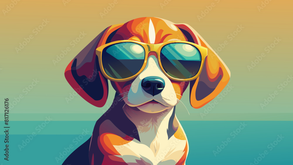 Dachshund with sunglasses 2025