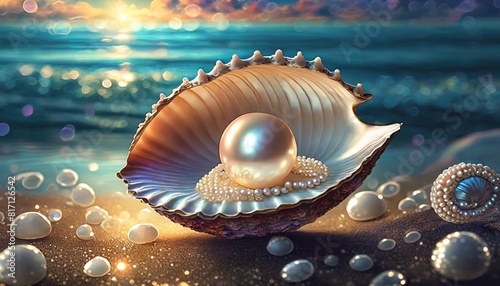 sea shell and pearl © Frantisek