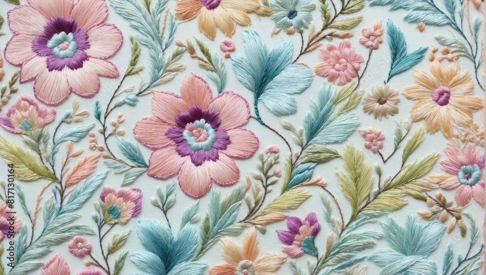 Background wallpaper embroidered with threads in pastel colors Background wallpaper embroidered with threads in pastel colors