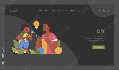 DIY concept. Flat vector illustration