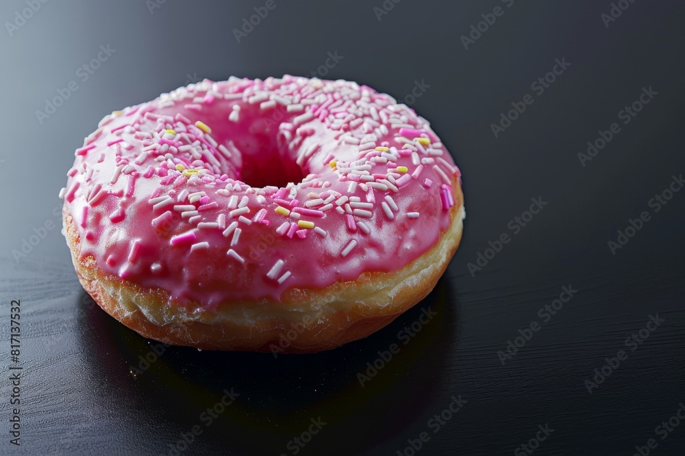 Succulent and sweet fried dough on black canvas Succulent and sweet fried dough on black canvas