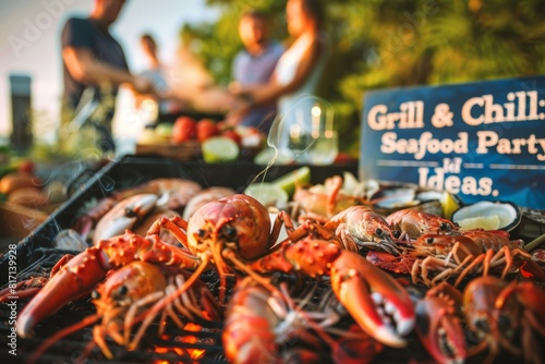 Grill & Chill: Fresh Seafood Barbecue Party in Summer