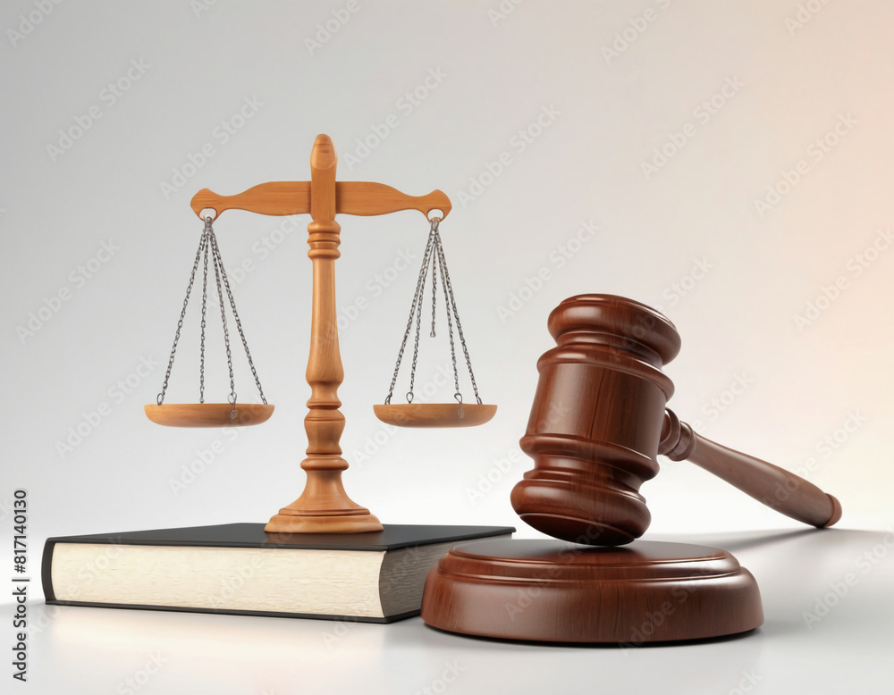 gavel, libra and law books 3d rendered gavel, libra and law books 3d rendered
