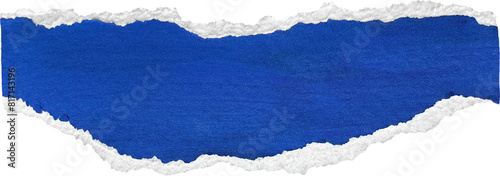 Wallpaper Mural Blue & White Torn Paper Piece Torontodigital.ca