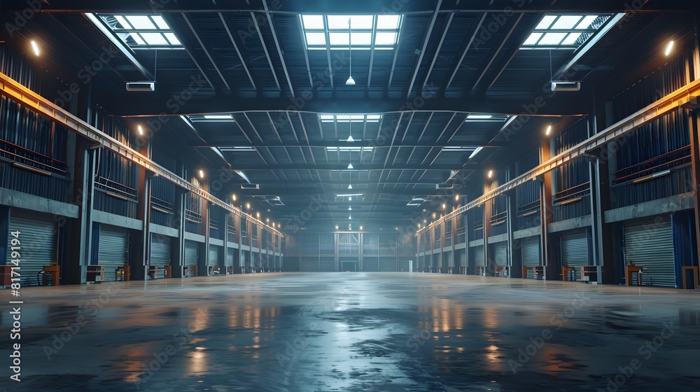 Empty factory warehouse Empty factory warehouse