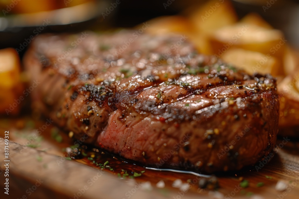 Perfectly Grilled Steak with Herbs and Potatoes Perfectly Grilled Steak with Herbs and Potatoes