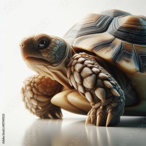 turtle on a white background photo
