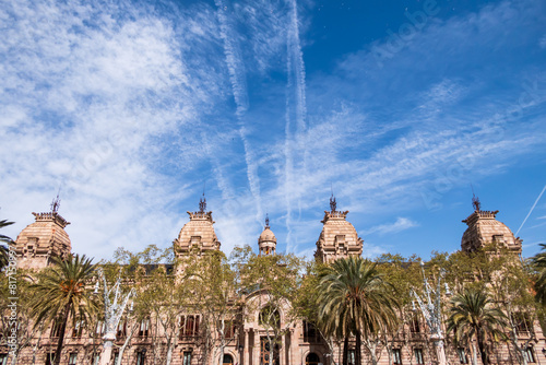 Barcelona, Spain: view of the High Court of Justice in Catalonia.