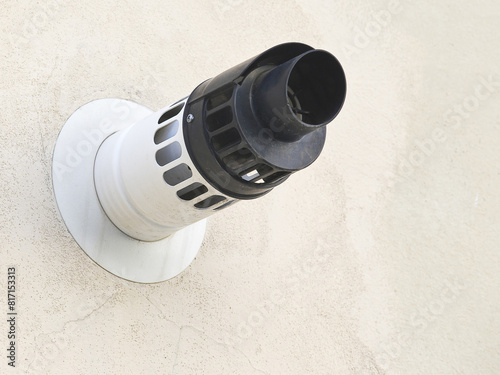 фотографія Coaxial wall exhaust pipe for condensing boilers - Used for boiler for domestic