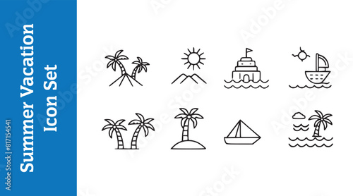Tropical Caribbean Summer Vacation travel beach.