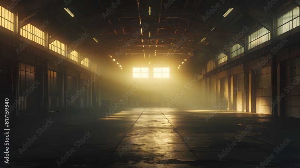 Empty factory warehouse Empty factory warehouse