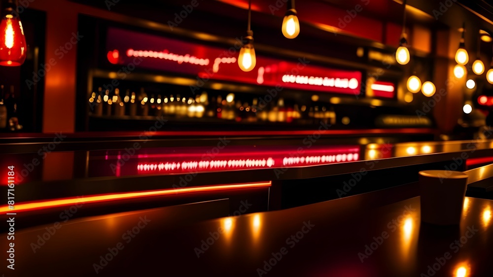 scenic view of a counter in a bar, restaurant