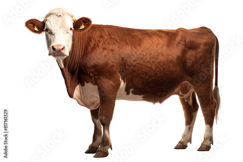 cow isolated on white