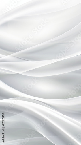 Abstract background, white gradient, ghostly waves and lines making designs, vertical 9:16