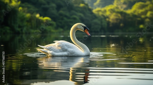 swan on the lake