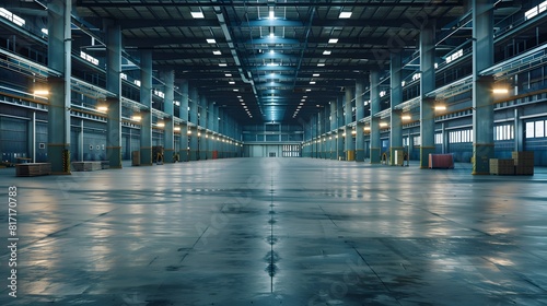 Empty factory warehouse