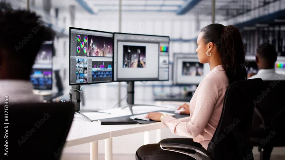 African American Video Editor Tech Job