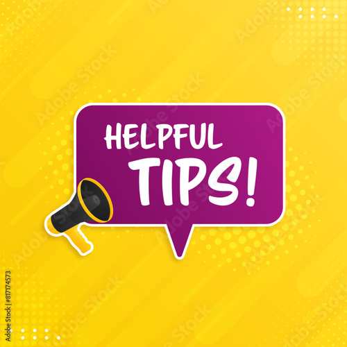 Modern helpful tips composition with flat design