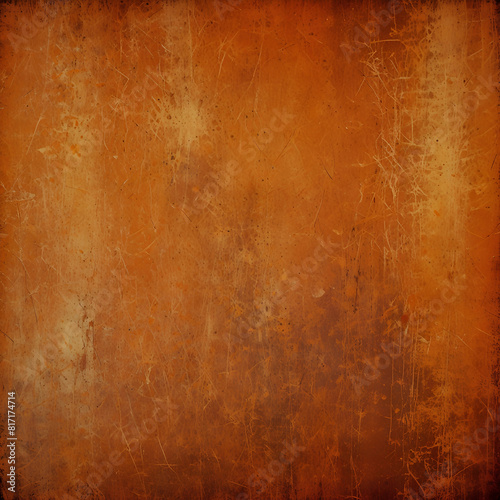 old orange christmas background, vintage grunge dirty texture, distressed weathered worn surface, dark orange paper, horror theme
