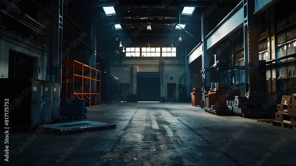 Empty factory warehouse Empty factory warehouse