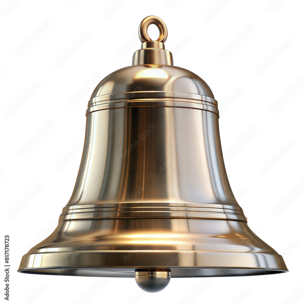 Golden Bell on Transparent Background Golden Bell on Transparent Background