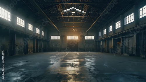 Empty factory warehouse