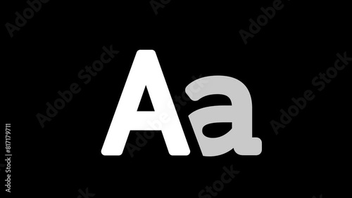 typography icon animation. animated typography video animation latter 4k video