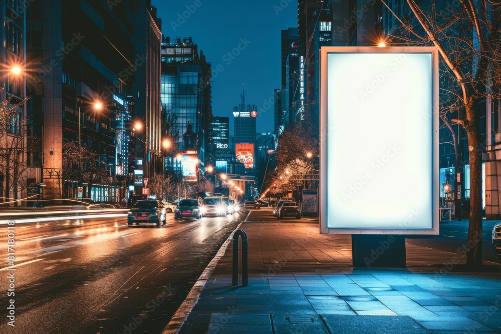 Billboard on advertising empty space city isolated Billboard on advertising empty space city isolated