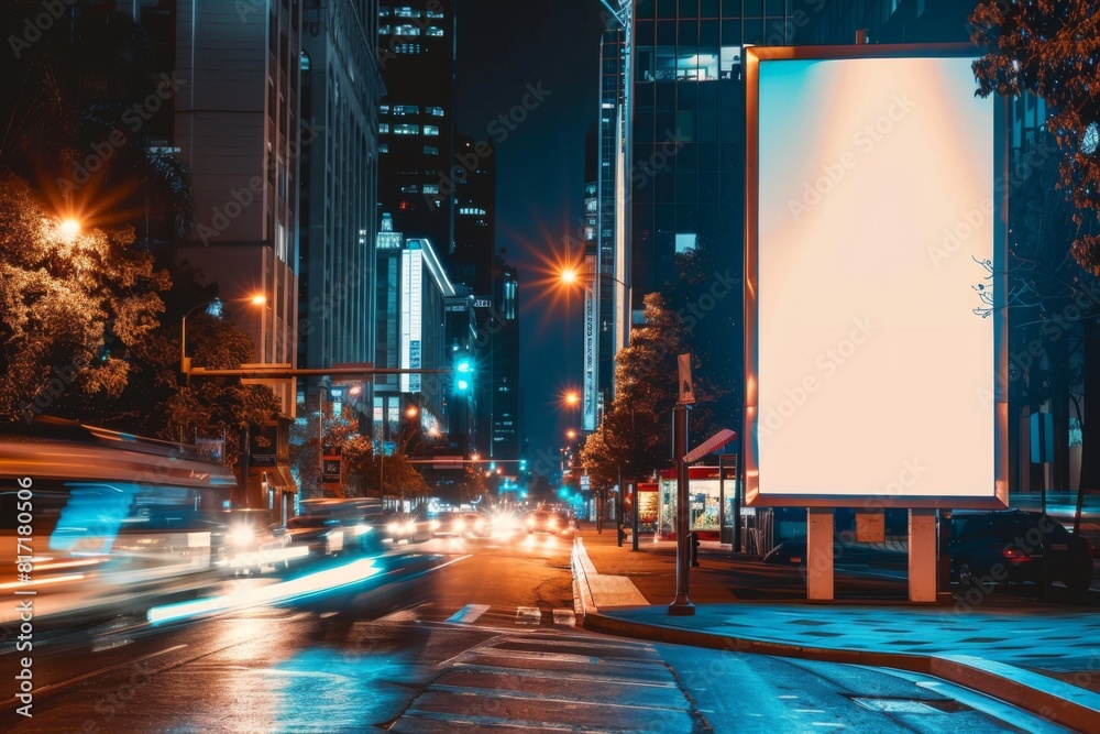 Billboard on advertising empty space city isolated Billboard on advertising empty space city isolated