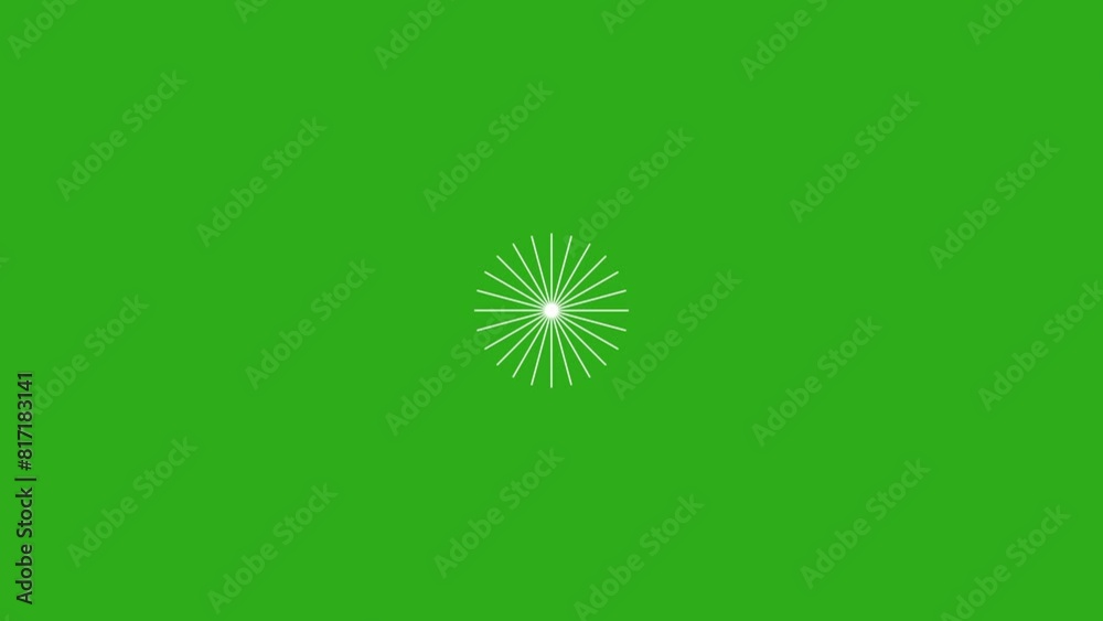 Zig zag Circle Pop-Up bursting Line Animation. Zig zag Highlight ... image.