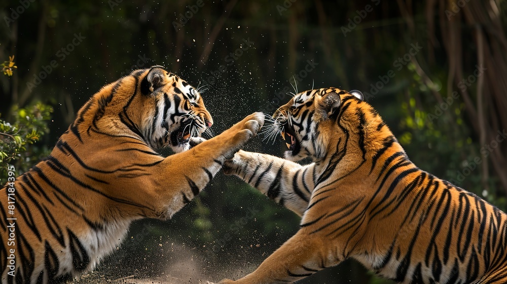 Fototapeta premium Predatory Power Play Unleashed