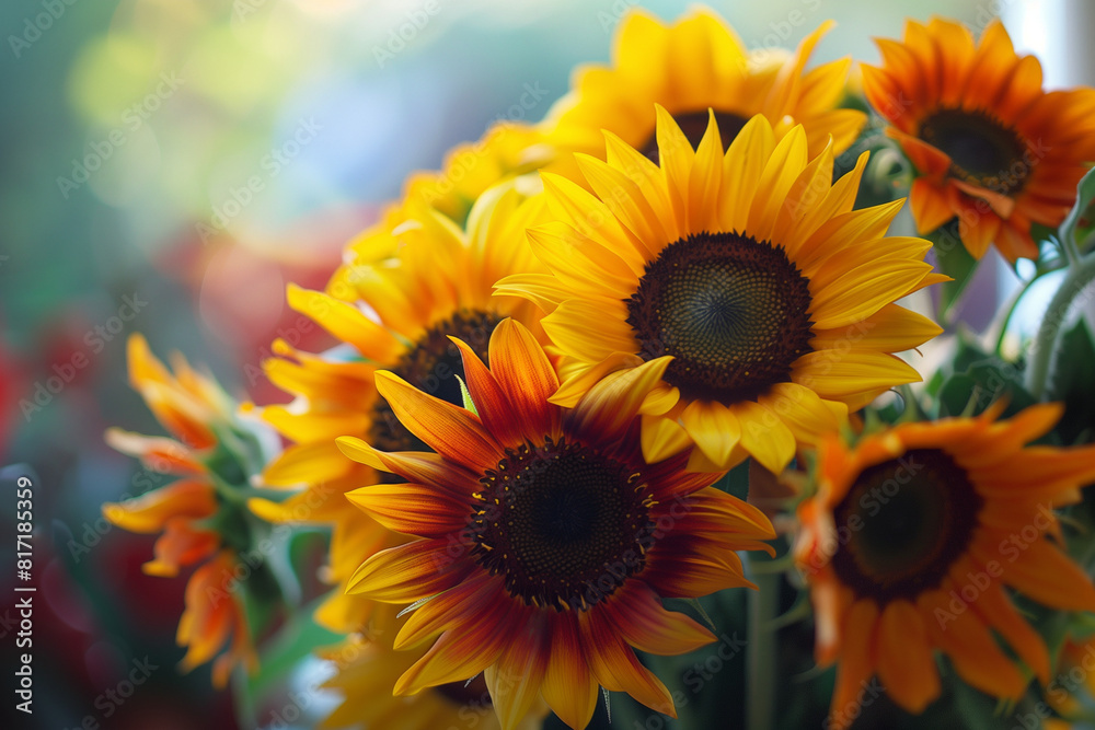 A bouquet of sunflowers A bouquet of sunflowers