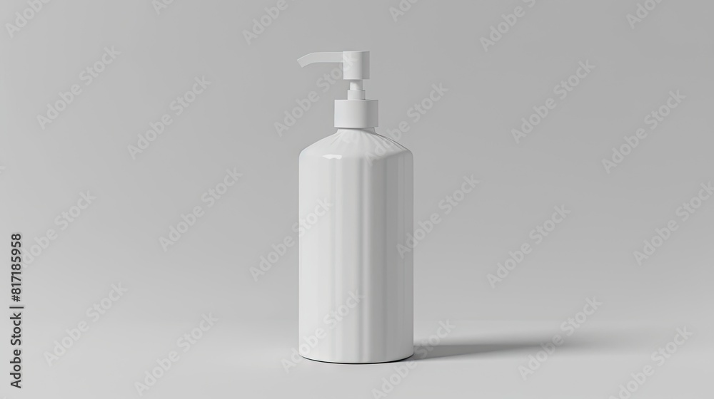 Tranquil Trio: White Vases, Lush Plants, and Soap Bottle Tranquil Trio: White Vases, Lush Plants, and Soap Bottle
