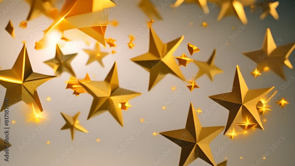 Gold Stars Flying in Air Generative AI Gold Stars Flying in Air Generative AI
