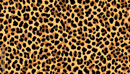 Leopard animal texture background  realistic leopard skin  spots