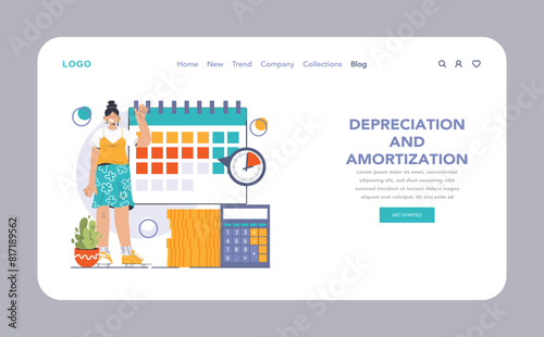 Amortization and depreciation. Calculating the value for business assets