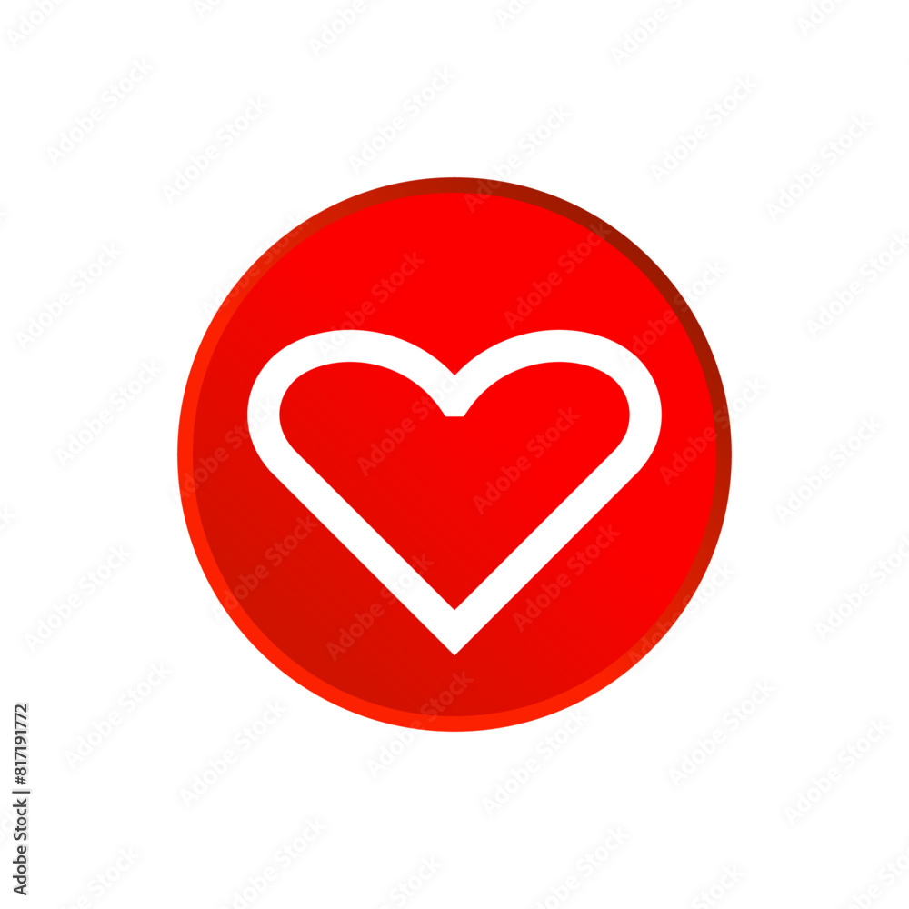 A heart button A heart button