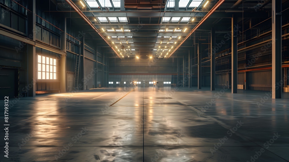 Empty factory warehouse Empty factory warehouse