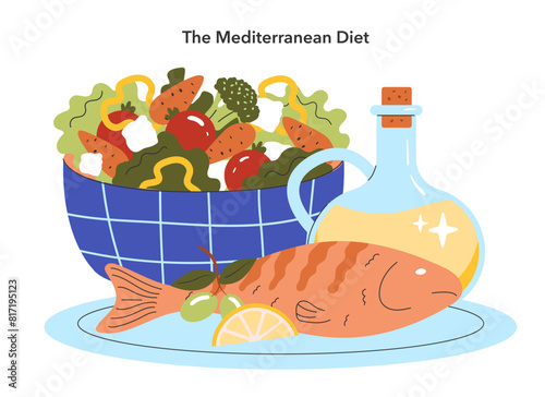 Dietary Trends. Flat Vector Illustration