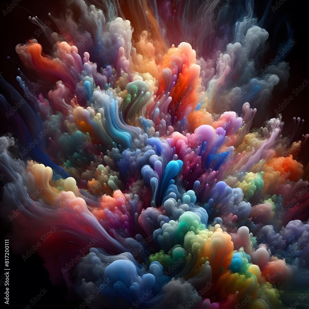 An Abstract Journey Chromatic Nebula A Symphony of Colorful Smoke An Abstract Journey Chromatic Nebula A Symphony of Colorful Smoke