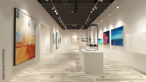 Contemporary art exhibition space