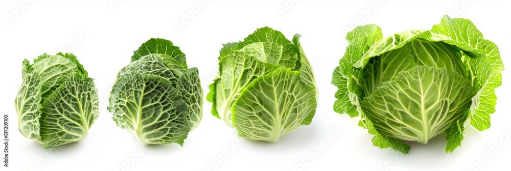 cabbage isolated on white background